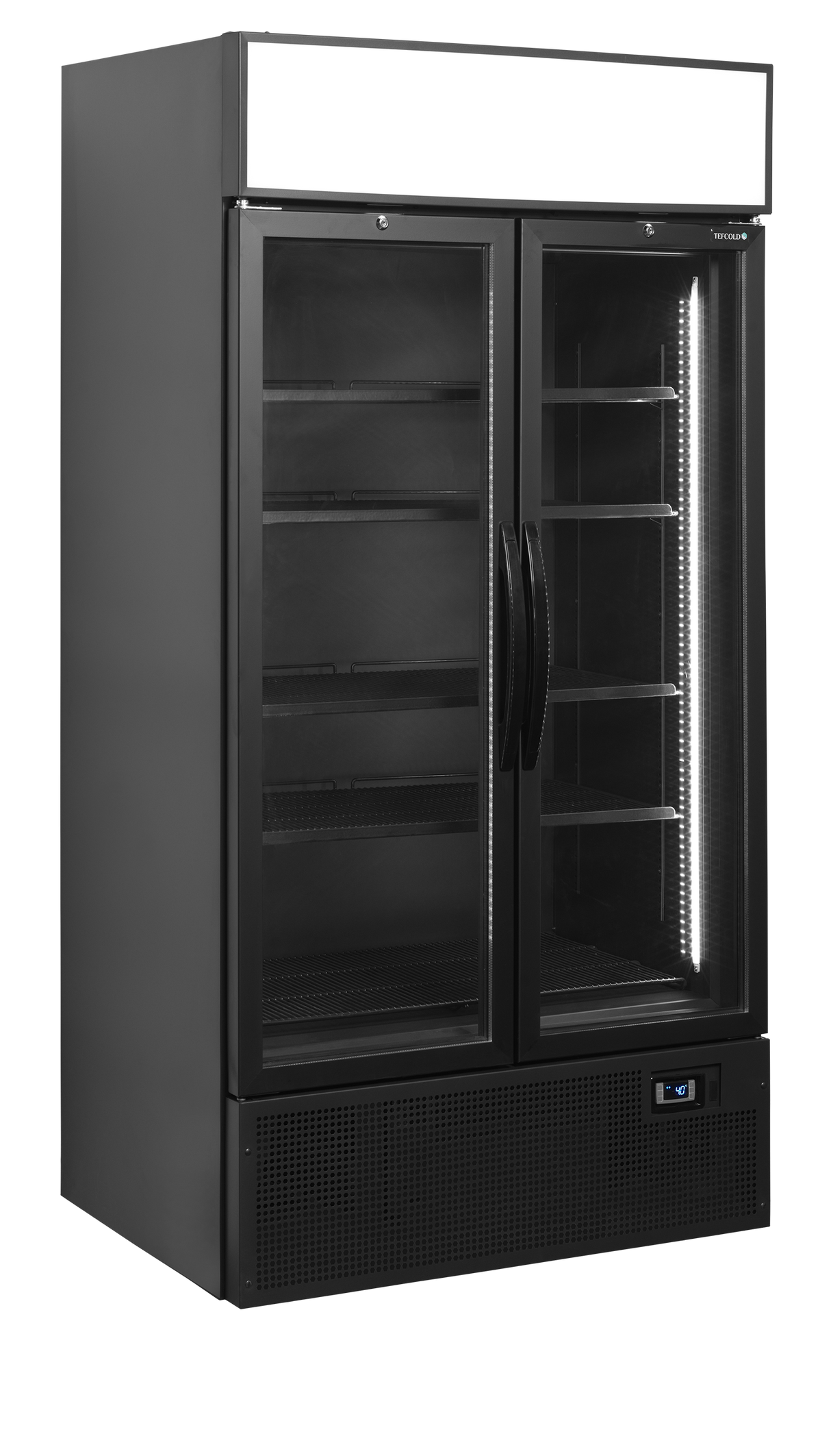 Vitrine réfrigérée noire - FSC1000H BLACK - TEFCOLD