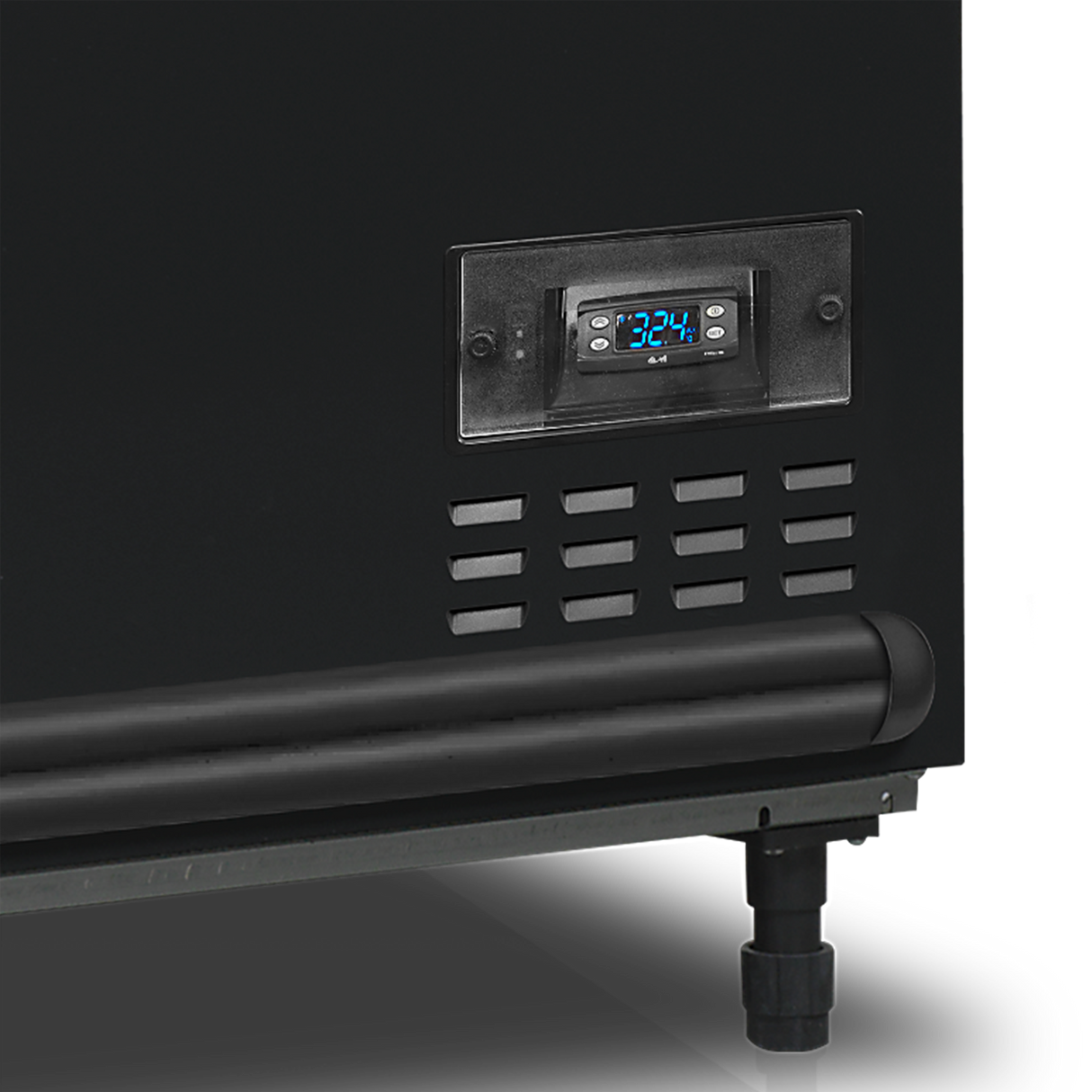 Réfrigérateur / congélateur de supermarché noir - SFI145B-CF VS - TEFCOLD