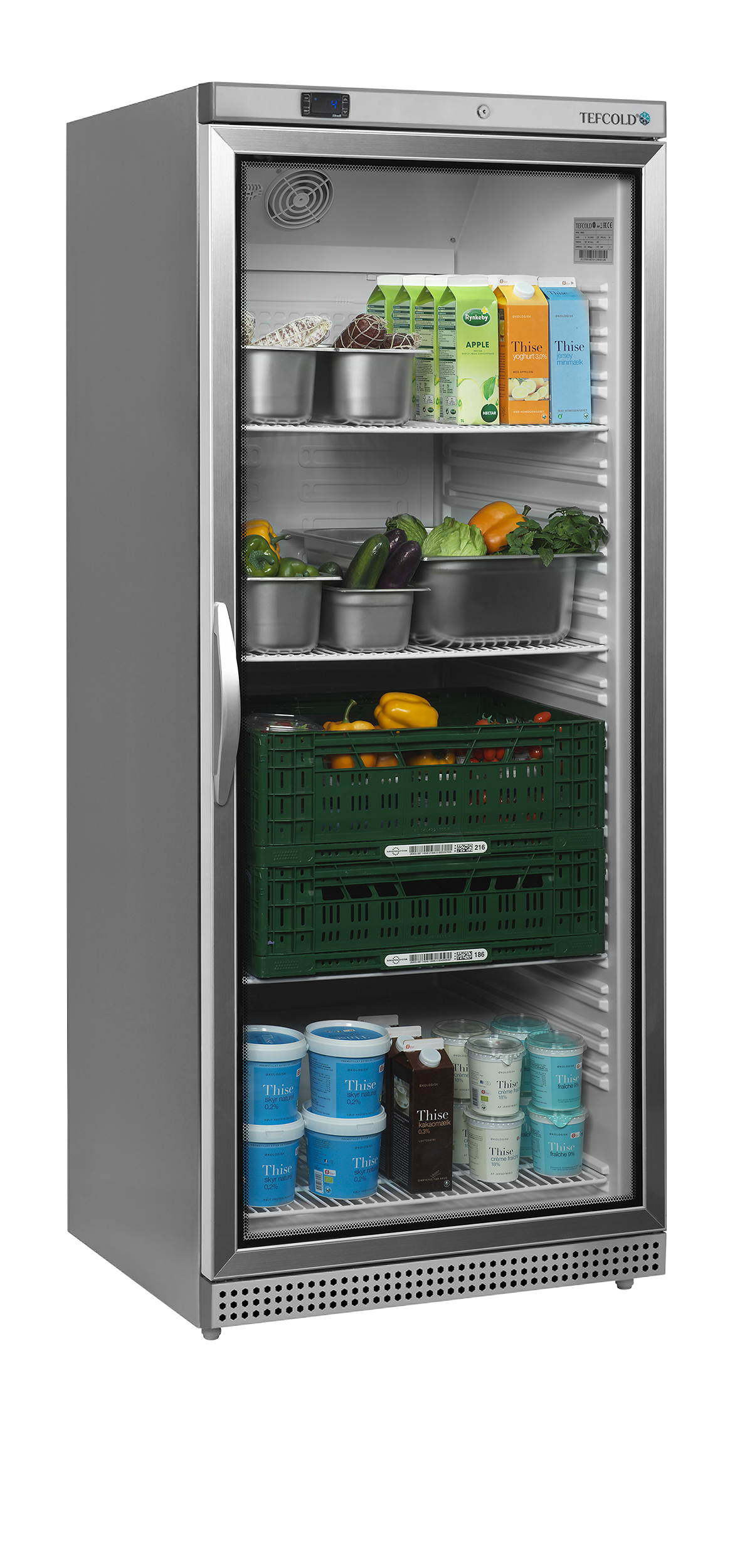 Réfrigérateur vitré GN2/1 - UR600SG - TEFCOLD