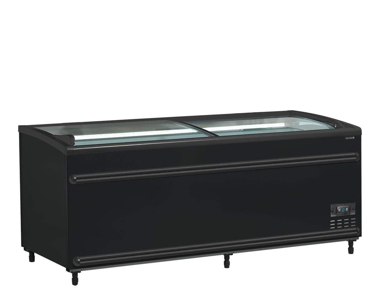 Réfrigérateur / congélateur de supermarché noir - SFI185B-CF VS - TEFCOLD