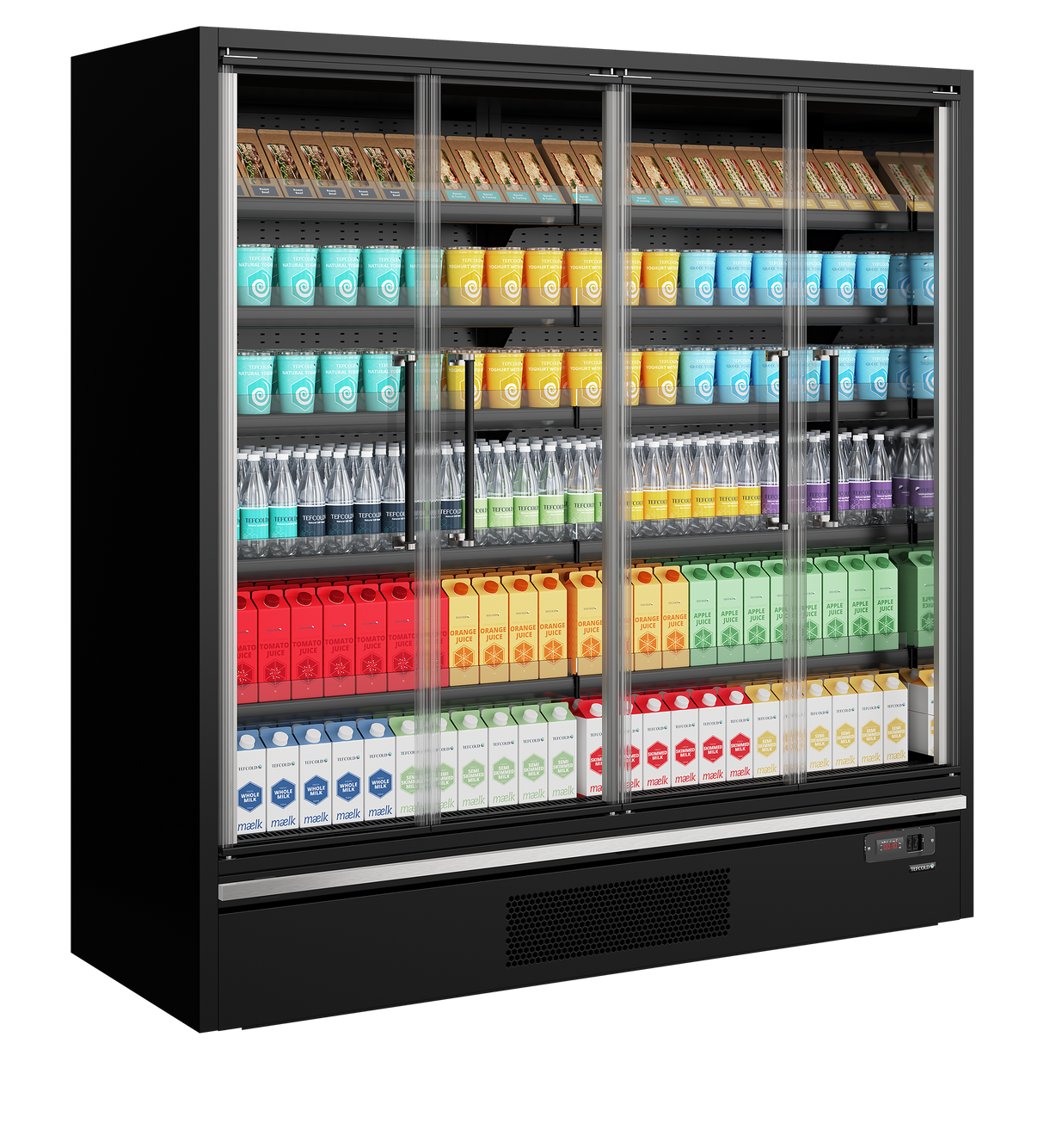 Vitrine réfrigérée pour supermarché - Galaxy+ GP20FGD Black - TEFCOLD