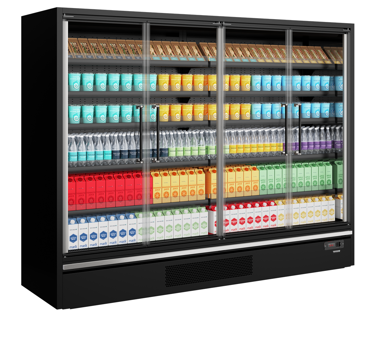 Vitrine réfrigérée pour supermarché - Galaxy+ GP26FGD Black - TEFCOLD