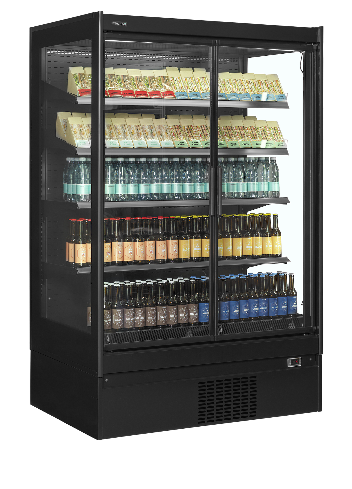 Vitrine réfrigérée pour supermarché à froid positif - EXTRA1250CD - TEFCOLD