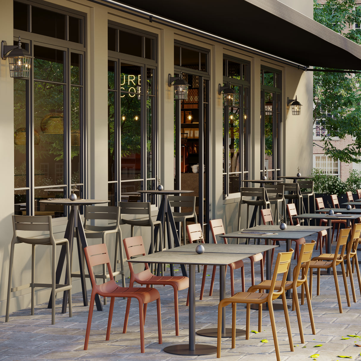 Calor - Chaise empilable en polypropylène - VEBA - 1 pcs