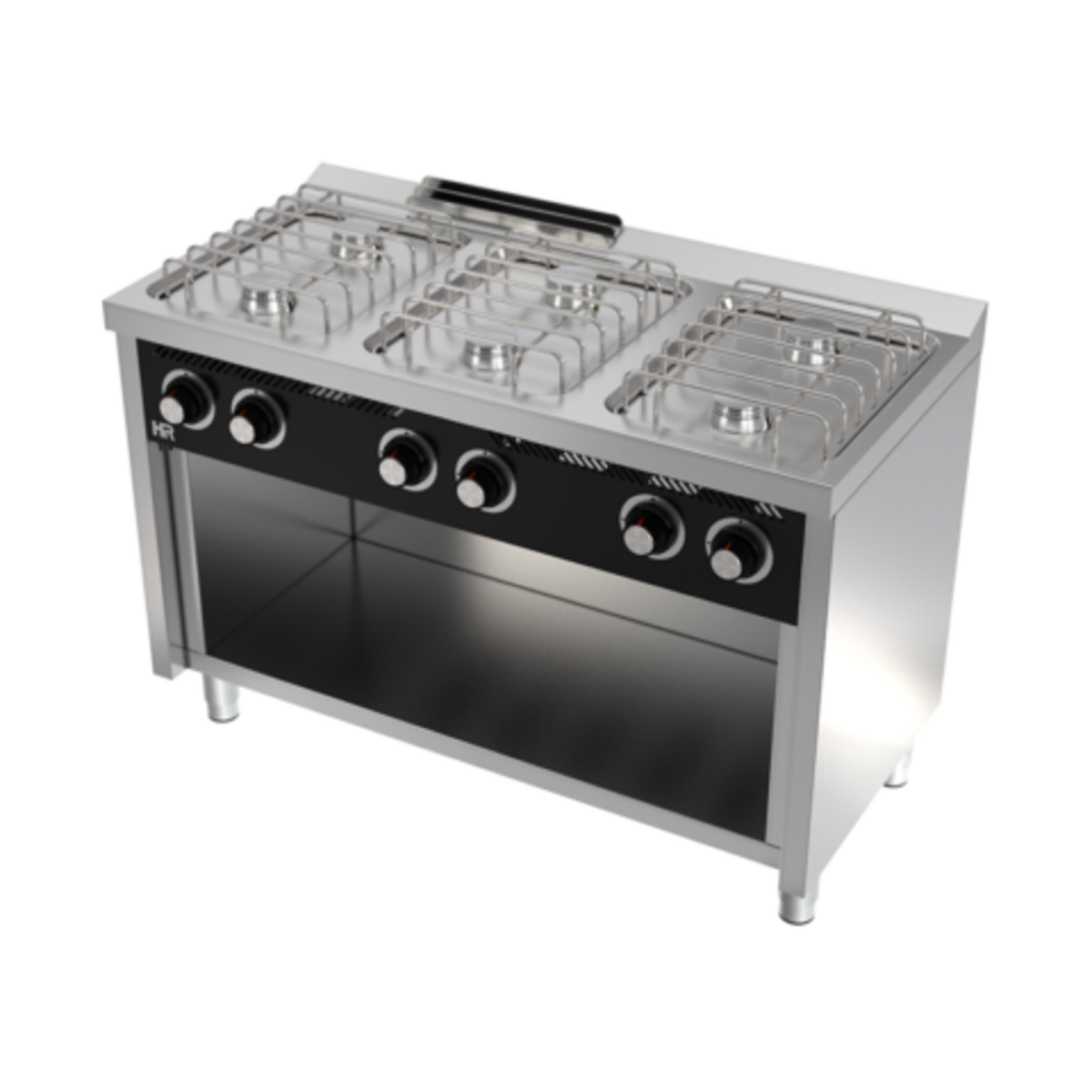 Fourneau "basic" 6 feux vifs s/600 sur placard - CB6F600E - CODIGEL