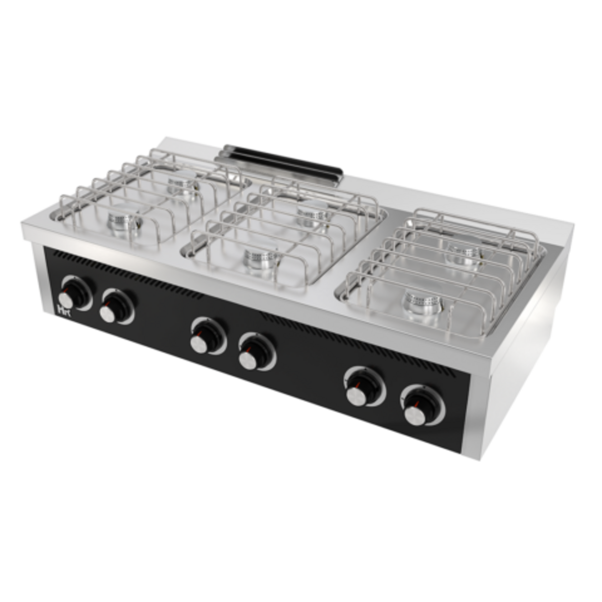 Fourneau "basic" 6 feux vifs s/600 á poser - CB6F600S - CODIGEL