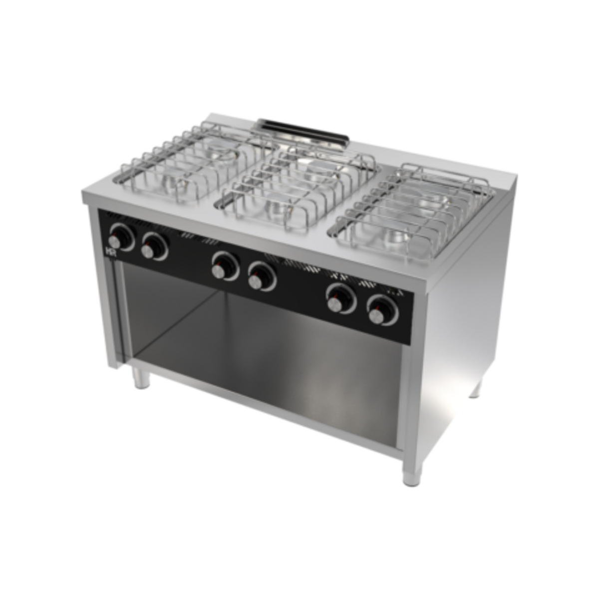 Fourneau "basic" 6 feux vifs s/750 sur placard - CB6F750E - CODIGEL