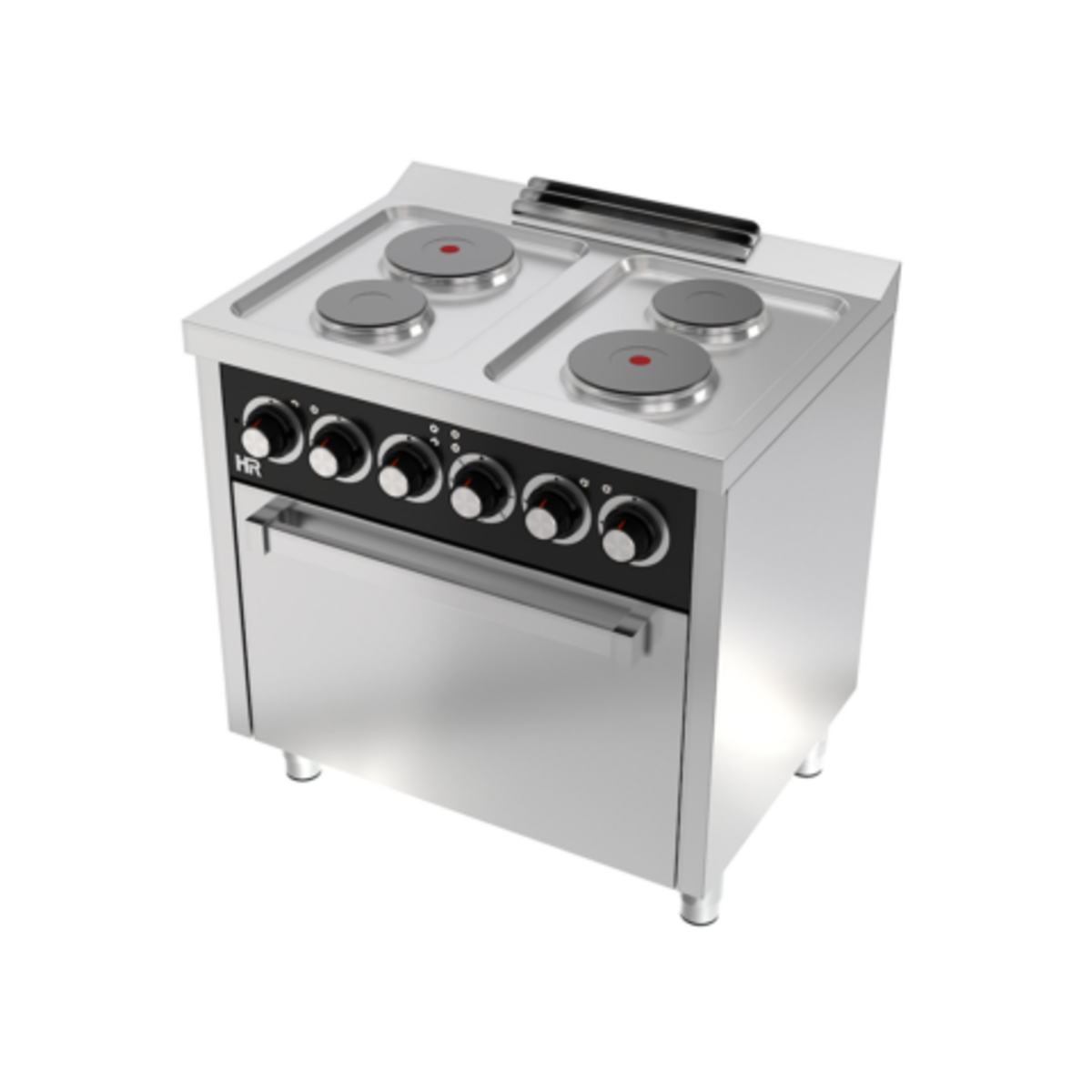 Fourneau électrique 4 plaques 600 avec four électrique - CE4P600H - CODIGEL