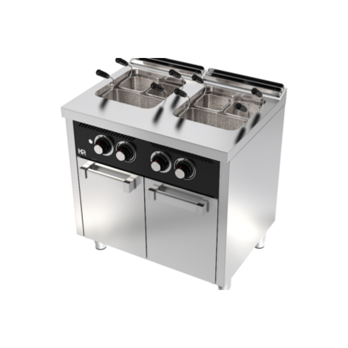 Cuiseur à pâtes à gaz 25l + 25l série 600 sur placard  - CPG25L25L600E - CODIGEL