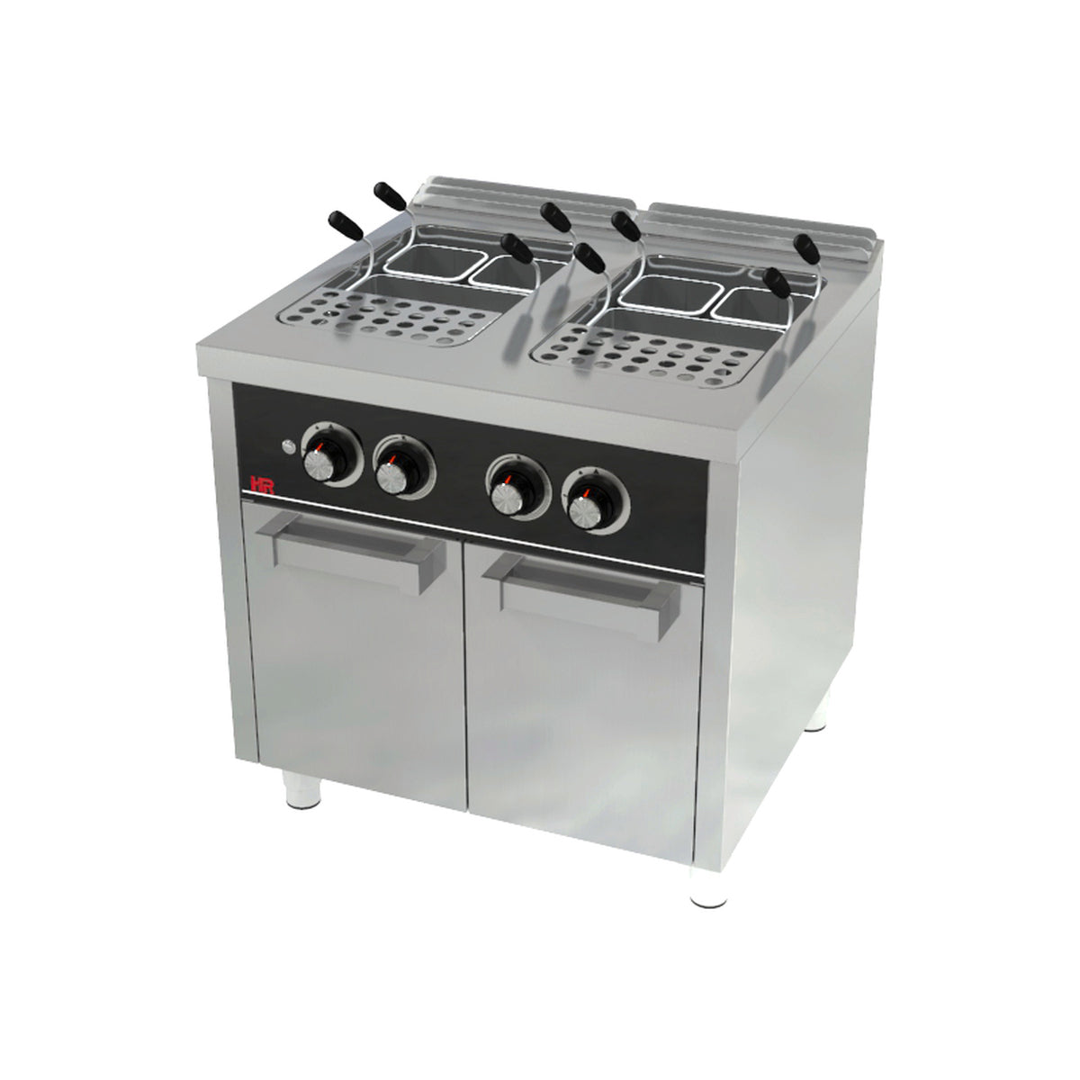 Cuiseur à pâtes à gaz 25l + 25l série 750 sur placard  - CPG25L25L750E - CODIGEL