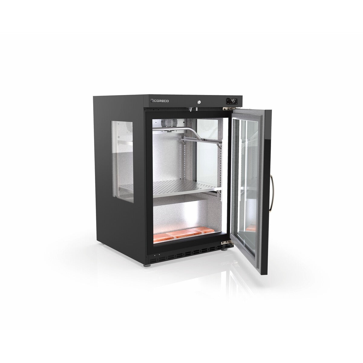 Armoire de maturation 1 porte + côtés panoramiques - DAV-200-P - CODIGEL