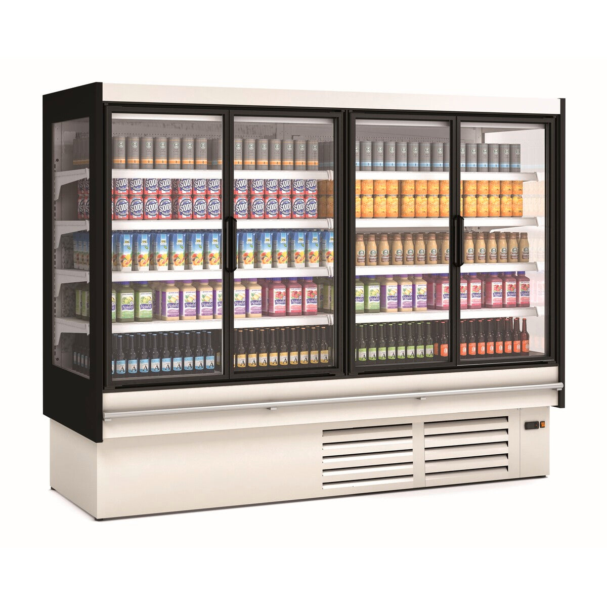 Vitrine murale gamme CEDAR DG (avec portes) Profondeur 3 (897mm) Côtés panoramiques LE - DG3-25-M1-LE - CODIGEL