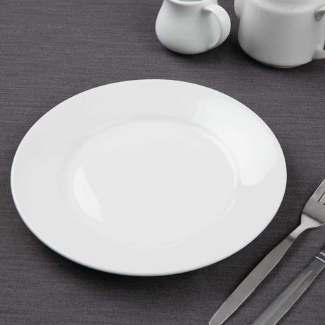 Assiettes à bord large Olympia Athena 254mm (Lot de 12)