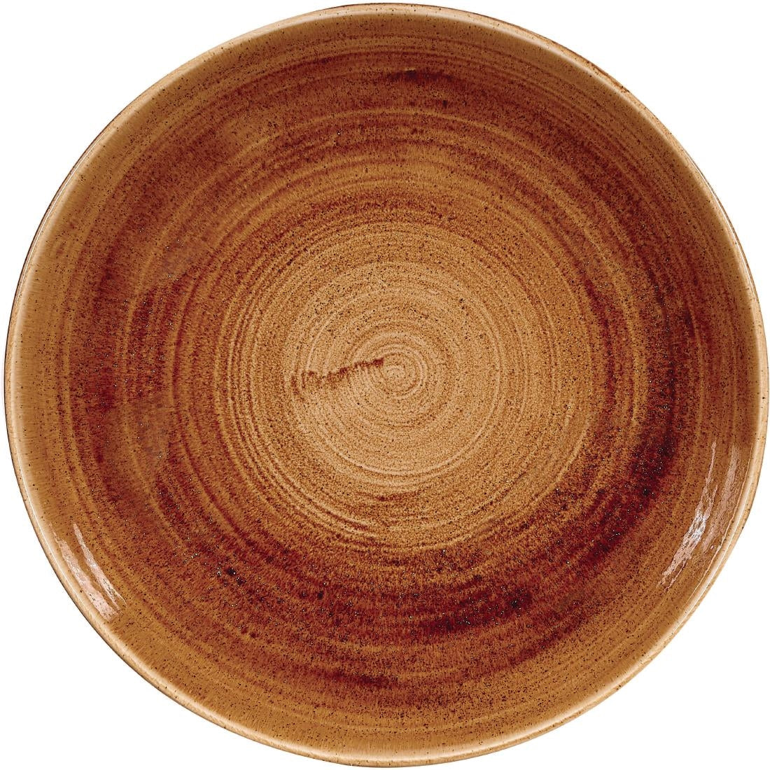 Assiettes coupes rondes Churchill Stonecast Patina Vintage Copper 248mm (Lot de 12)