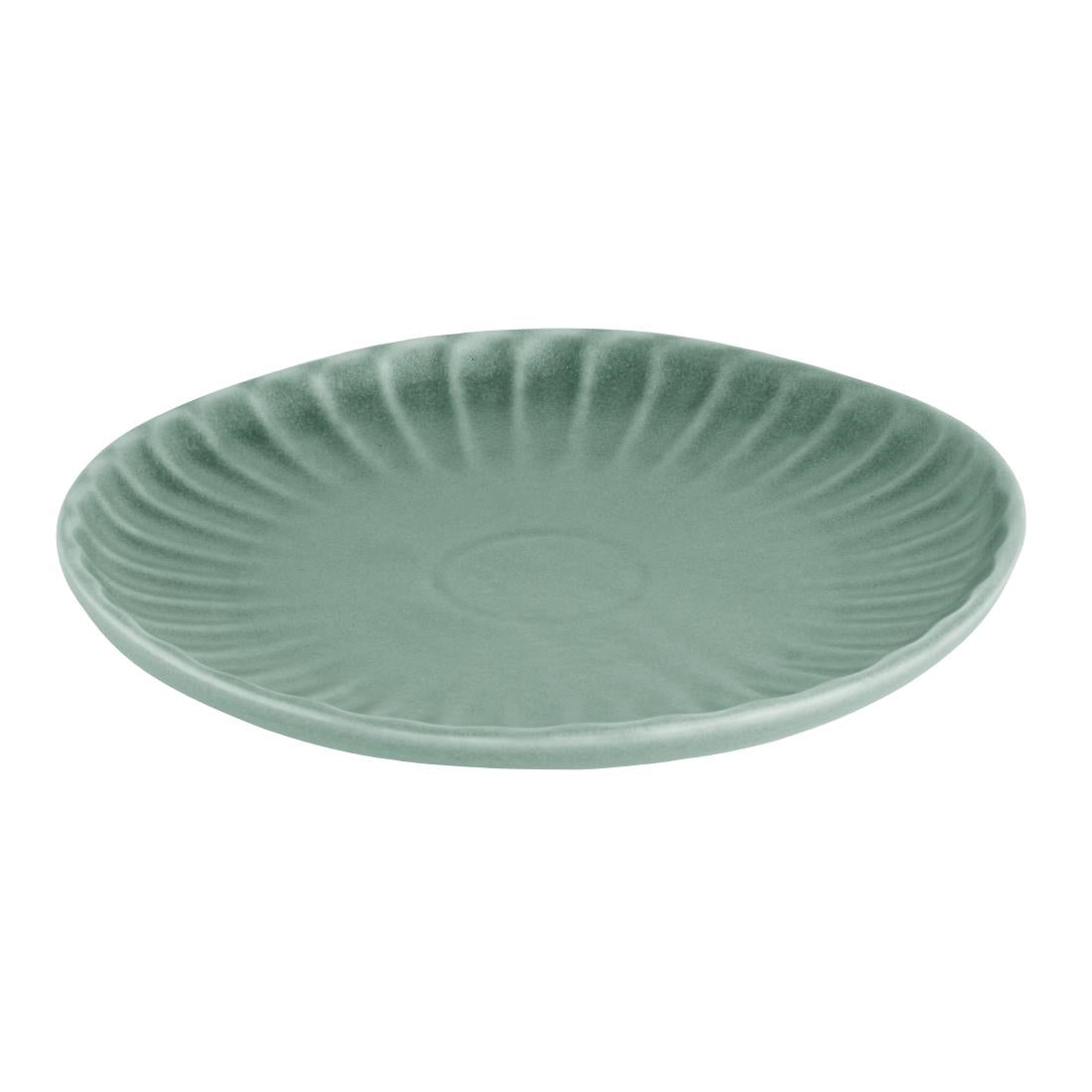 Assiettes plates Olympia Corallite vertes 280 mm (lot de 6)