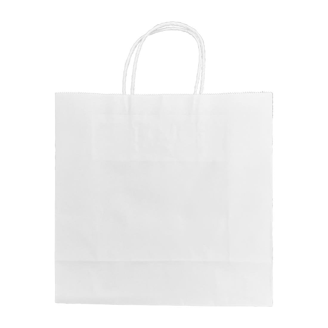 Petits sacs en papier avec poignée torsadée Fiesta Recyclable blancs (lot de 250)