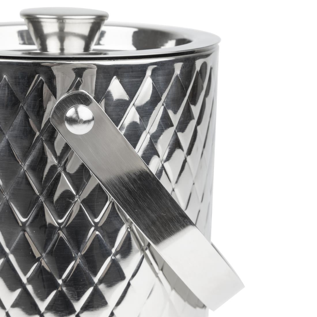 Seau à glace en inox double paroi Olympia Geo 2L