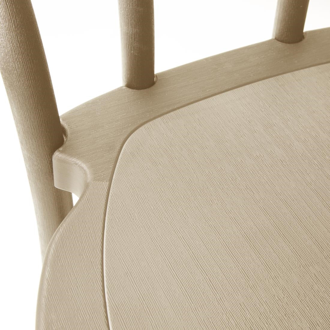 Chaises en résine style bois courbé Bolero Soho coloris naturel (lot de 4)