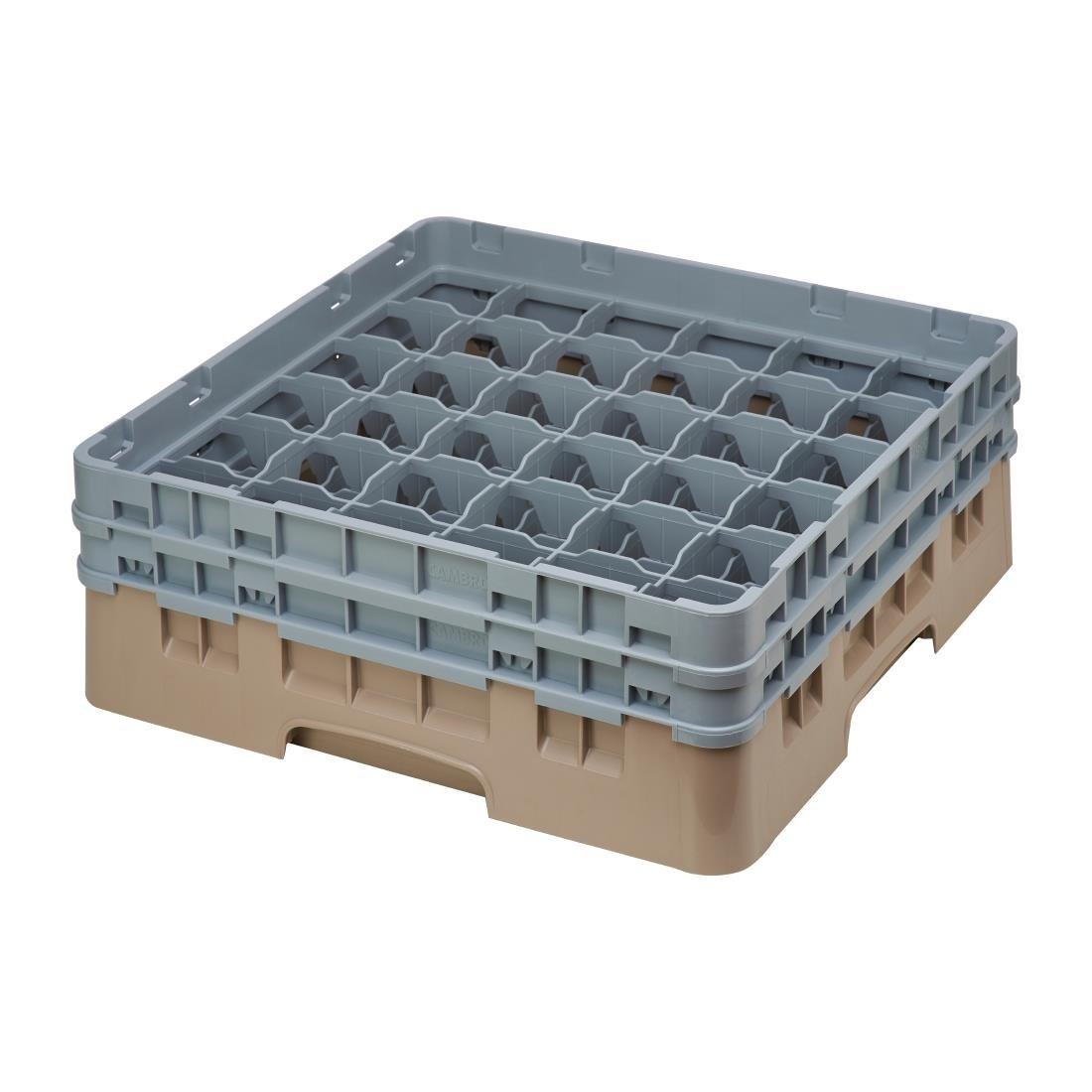 Casier à verres 36 compartiments Camrack Cambro beige hauteur max 174mm
