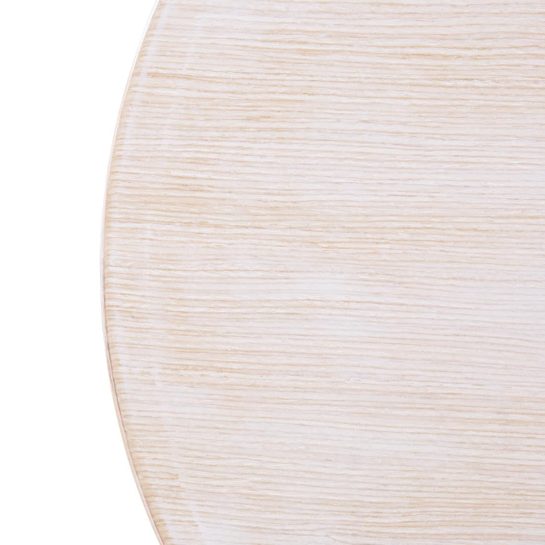 Plateau de table rond pré-percé blanc vintage Bolero 600mm - NISBETS