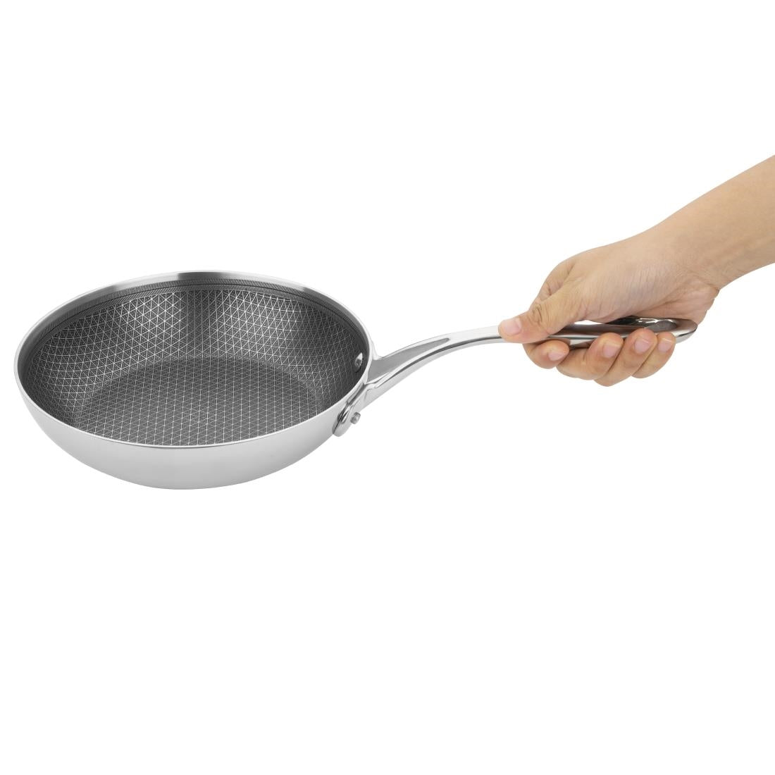 Sauteuse en inox avec revêtement Tri-Shield Vogue 20cm
