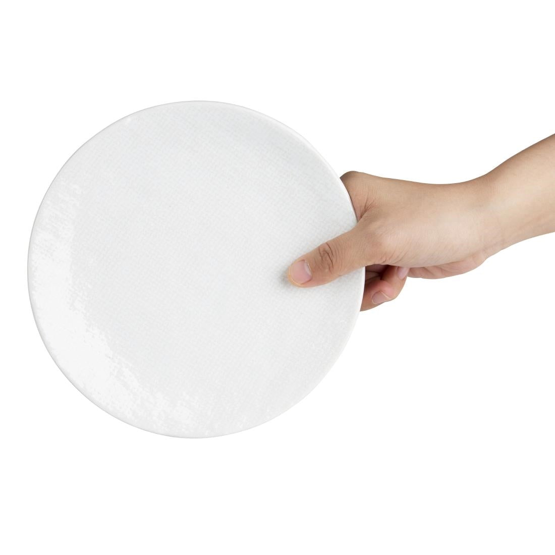 Assiettes plates Olympia Denim White 180 mm (lot de 6)