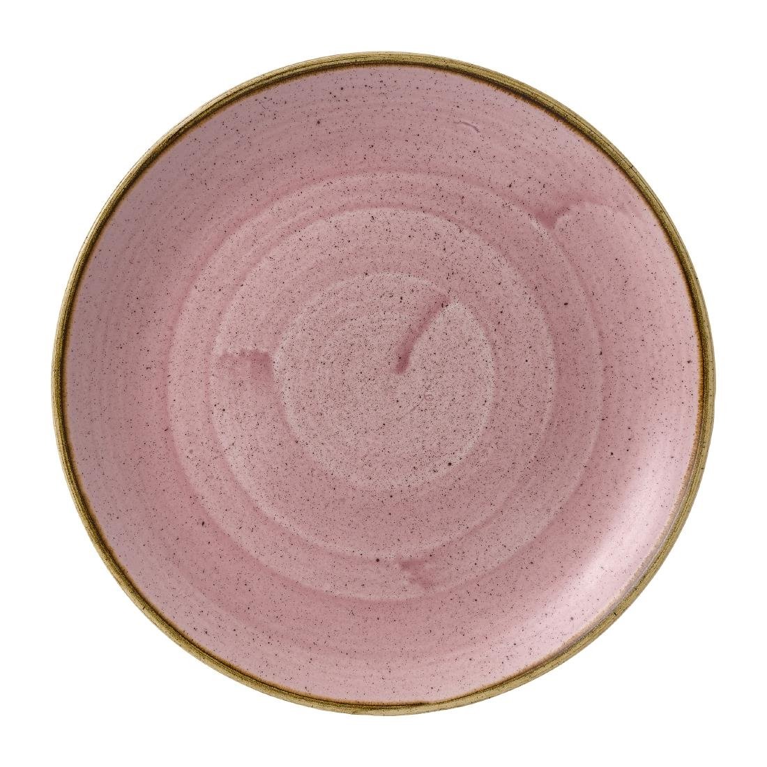 Assiettes rondes Churchill Stonecast Petal Pink 254mm (Lot de 12)