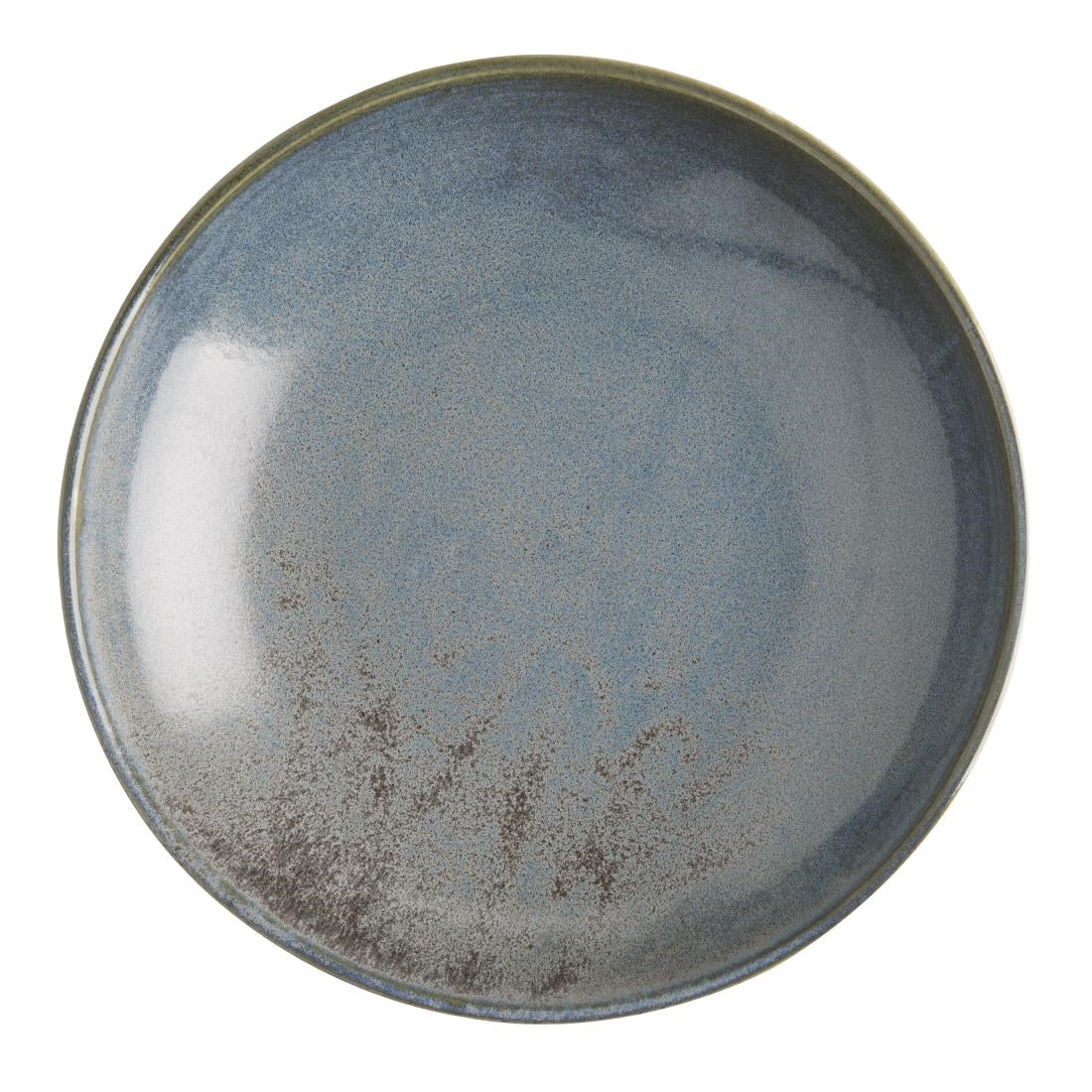 Assiettes creuses Olympia Ember Blue 230mm (lot de 4)