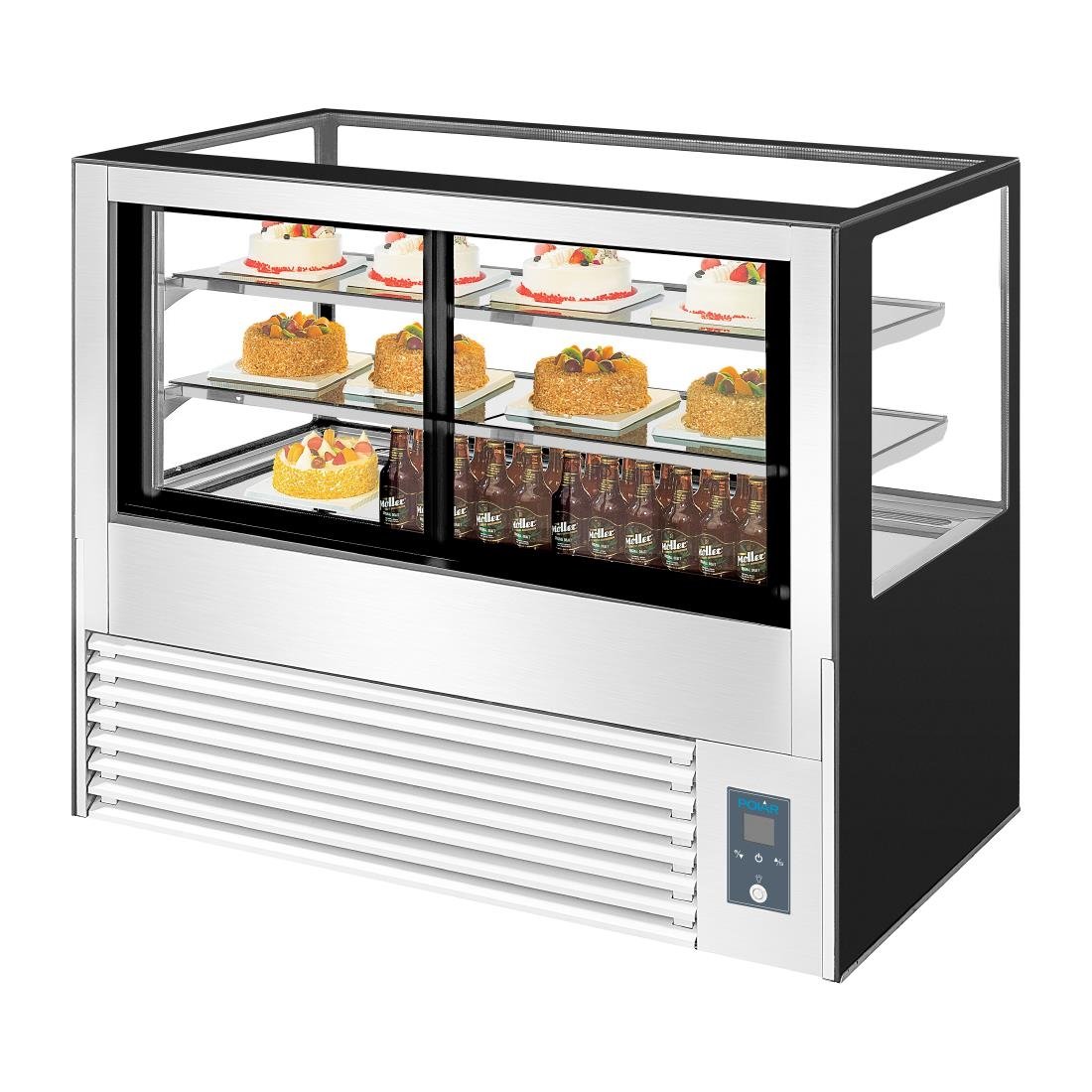Vitrine à pâtisserie réfrigérée Polar Série U 485L