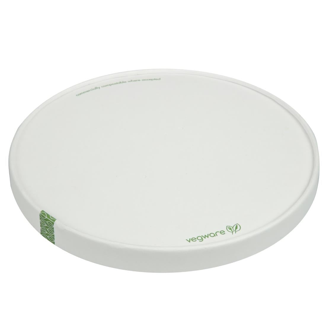 Couvercles à trous en carton doublé PLA série 185 Vegware (lot de 300) - NISBETS