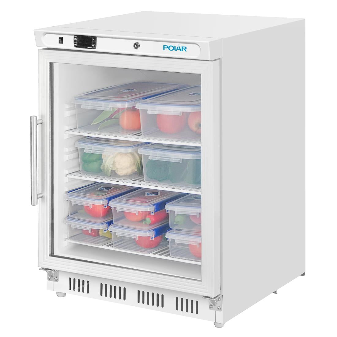 Vitrine réfrigérée positive dessous de comptoir Polar Série C 150L blanc