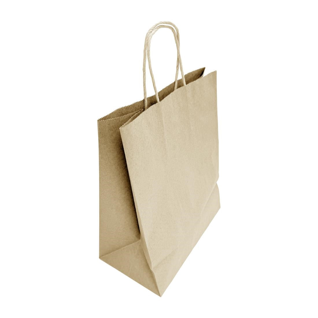 Grands sacs en papier avec poignée torsadée Fiesta Recyclable marron (lot de 250)