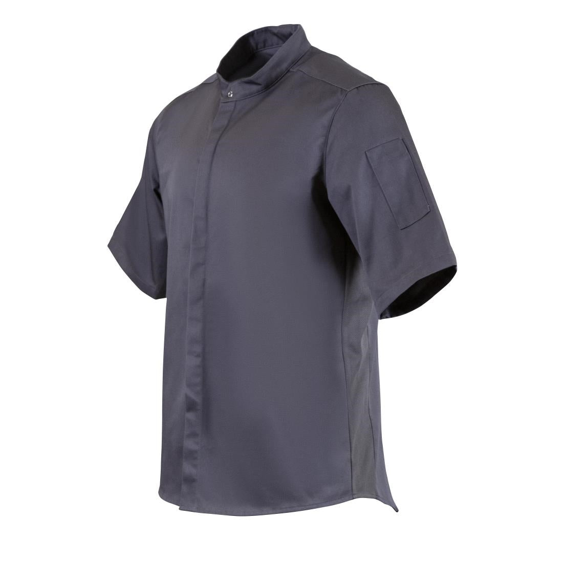 Veste col officier Southside gris anthracite - NISBETS