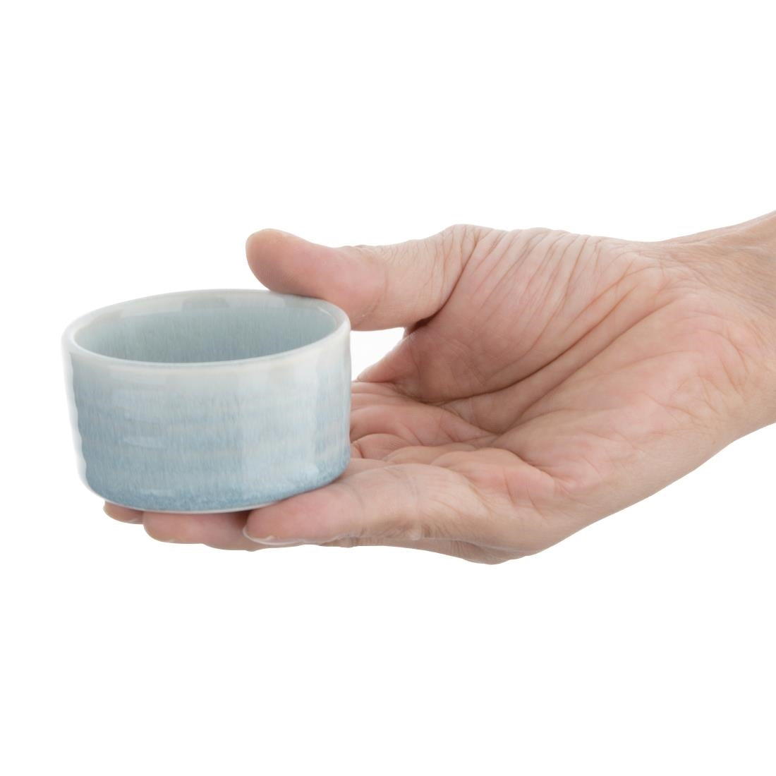 Pots à sauce bleu cristallin Olympia Cavolo 67mm (lot de 12)