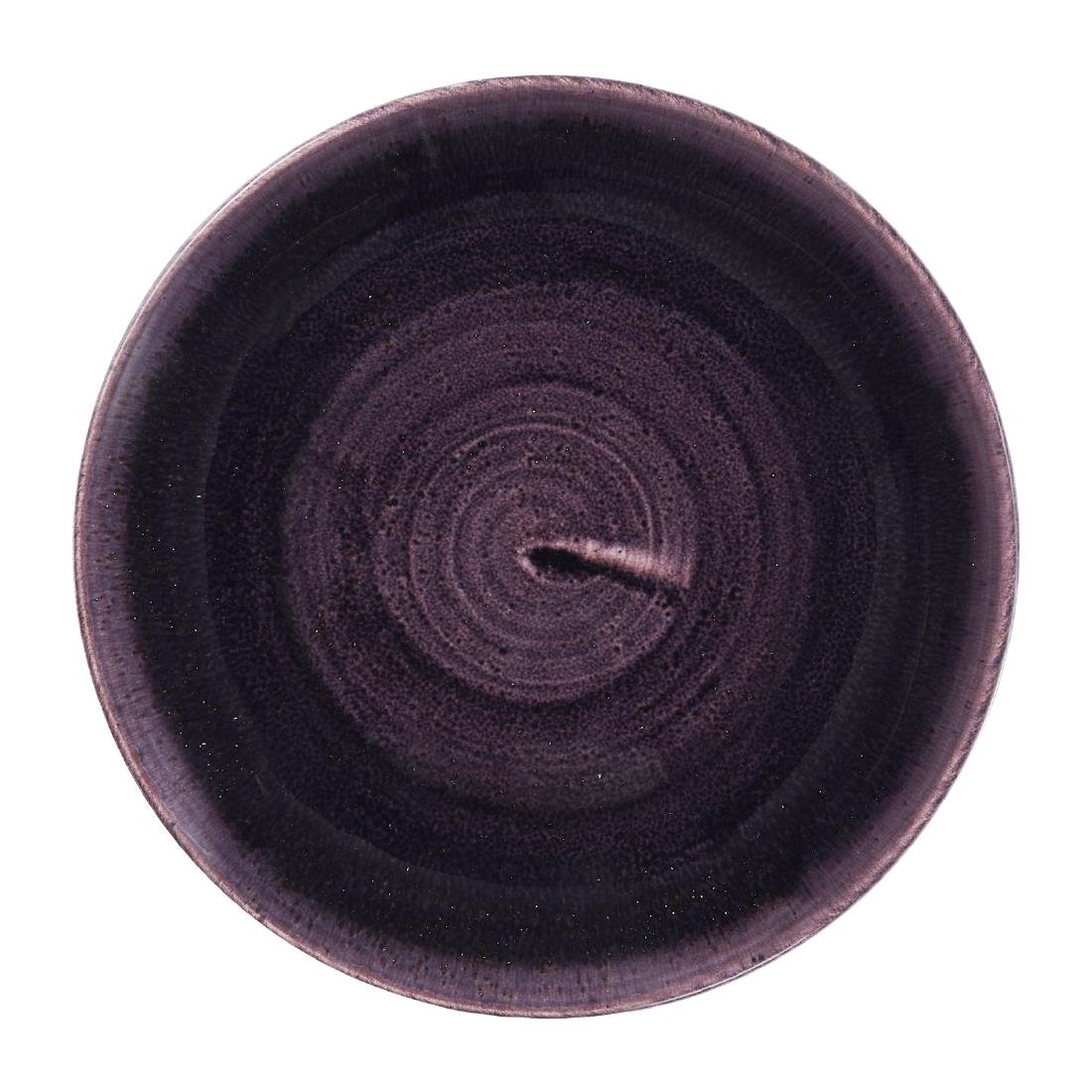 Assiettes rondes Churchill Stonecast Patina Purple 165mm (Lot de 12)