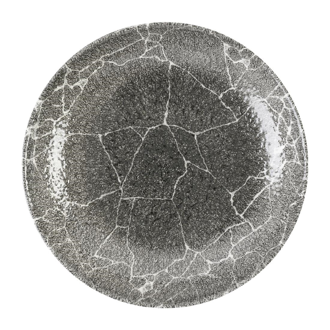 Assiettes coupes rondes Churchill Studio Prints Kintsugi Quartz Black 248mm (Lot de 12)