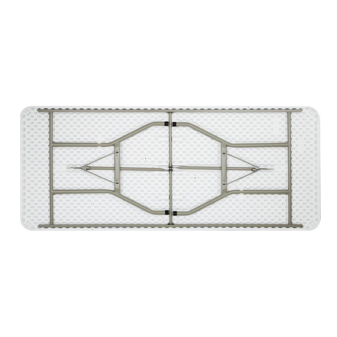 Table pliante rectangulaire Bolero blanche 1,8m - NISBETS