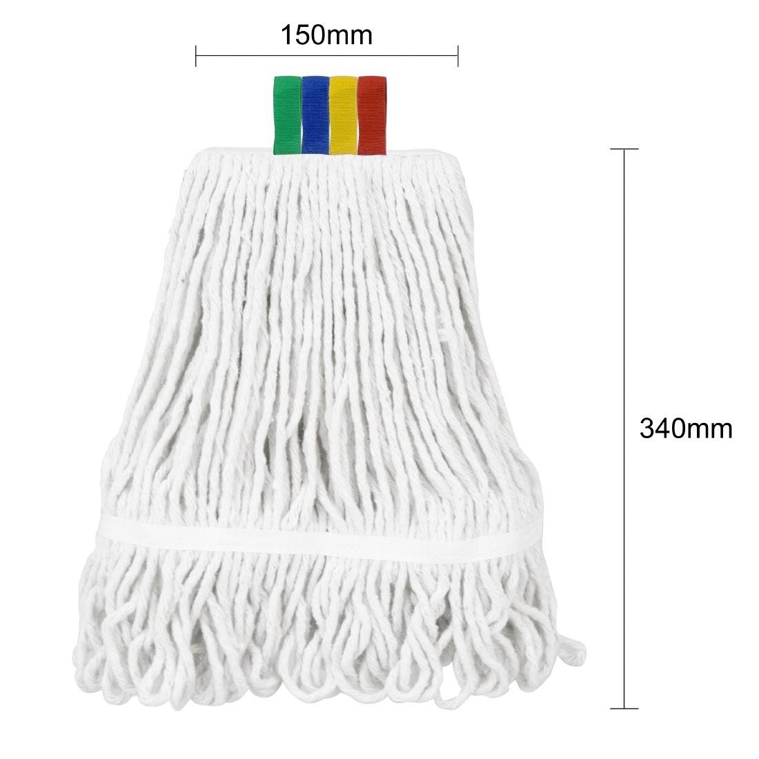 Tête de serpillière large en coton Kentucky Jantex Connect 400g - NISBETS