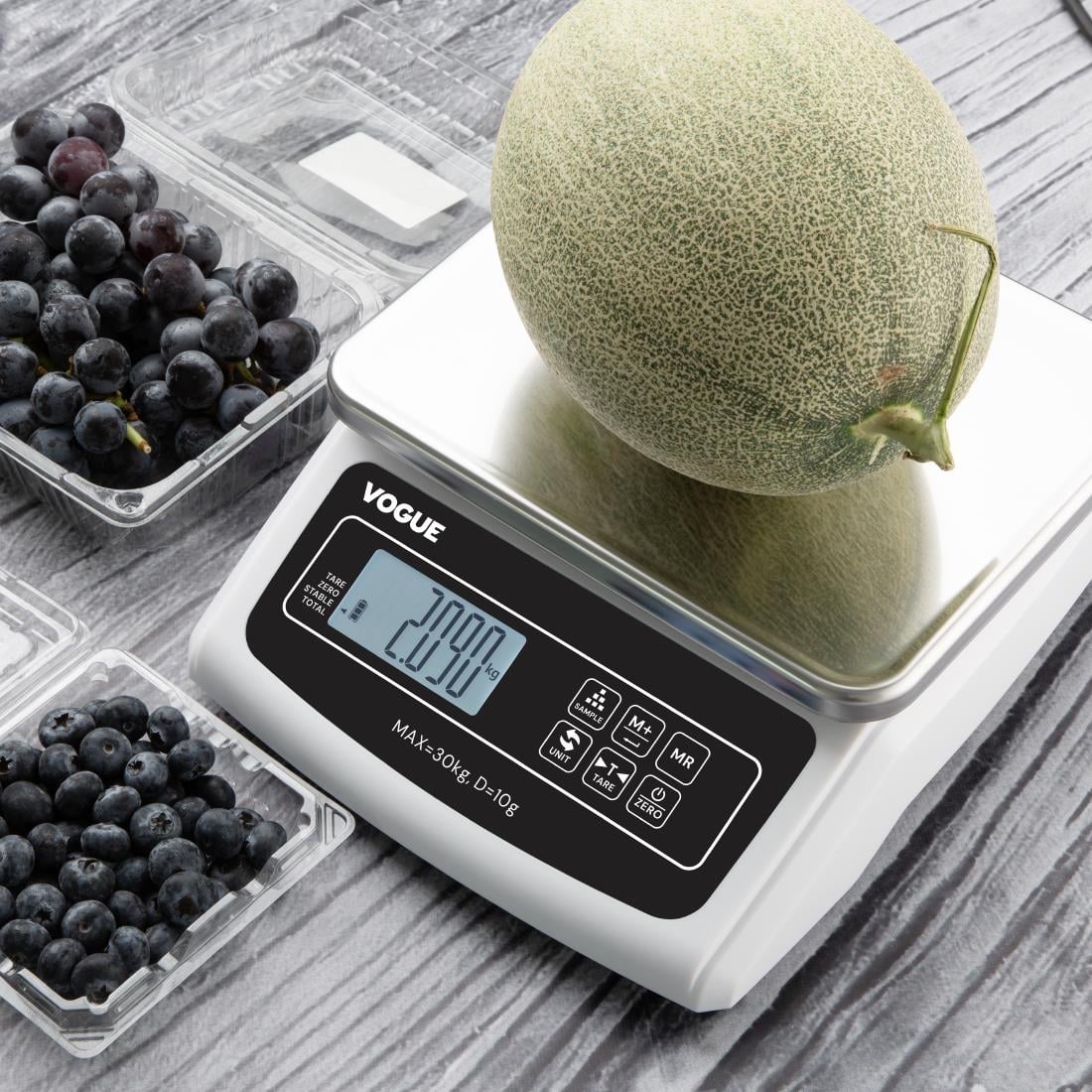 Balance électronique à plateau Vogue 30 kg - NISBETS