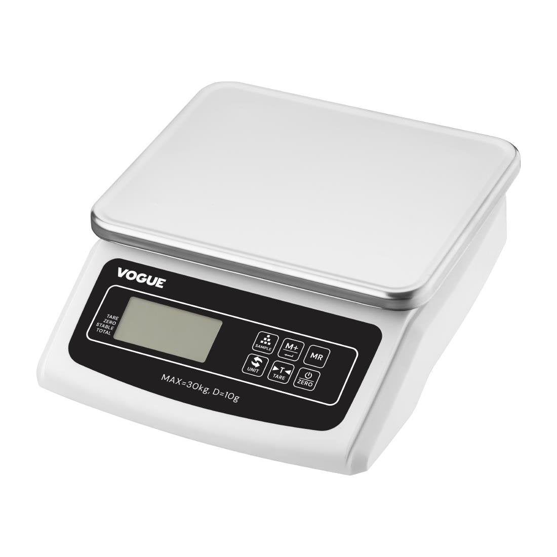 Balance électronique à plateau Vogue 30 kg - NISBETS