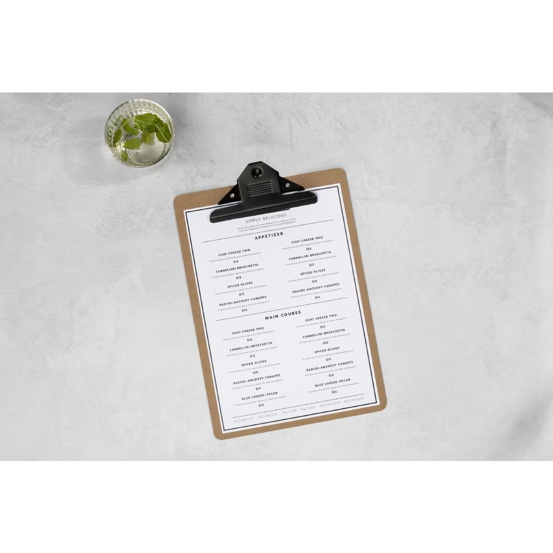 Porte-bloc panneau en fibre de bois Europel A4 portrait 210 x 297 mm