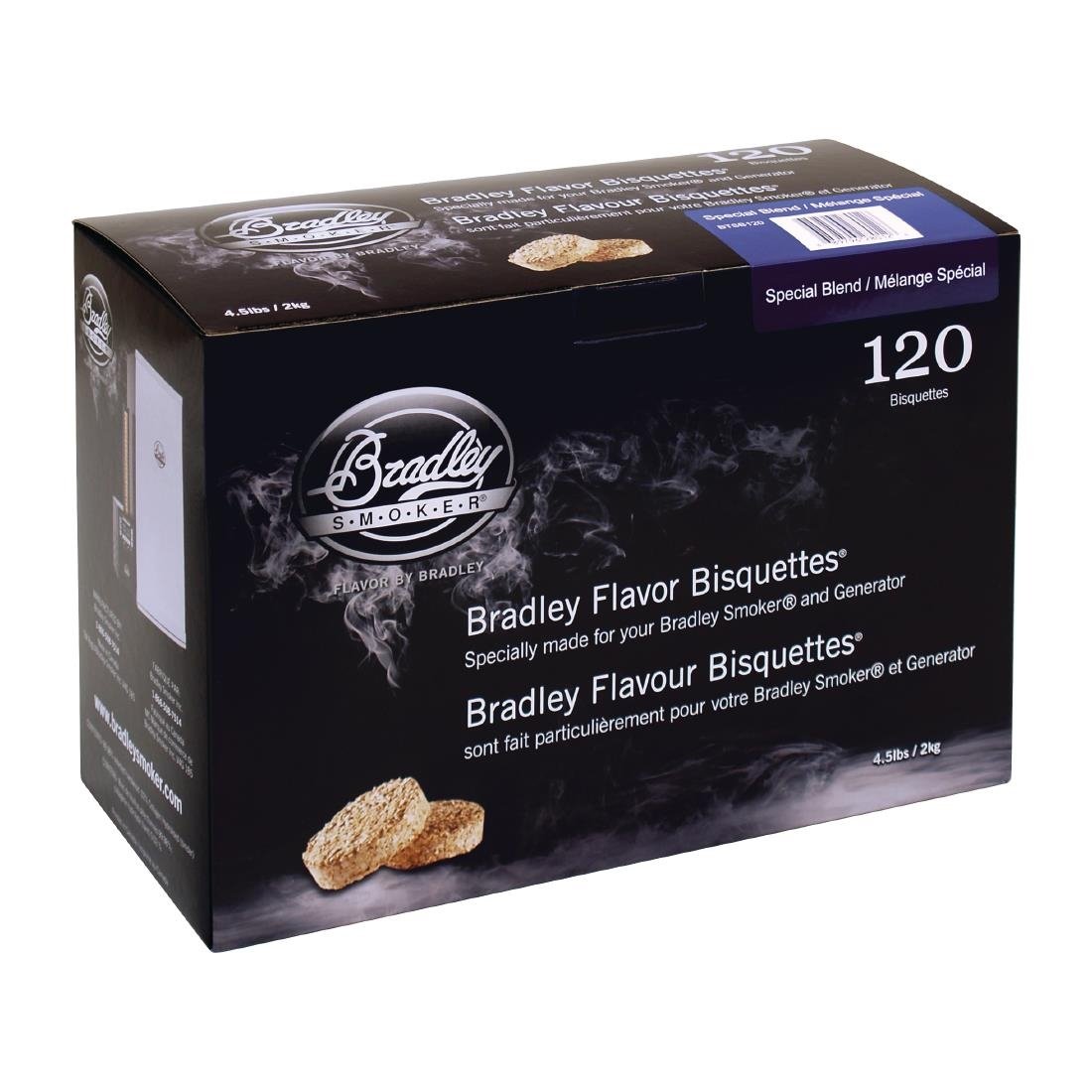 Briquettes Bradley Smoker arôme mélange spécial (lot de 120) - NISBETS