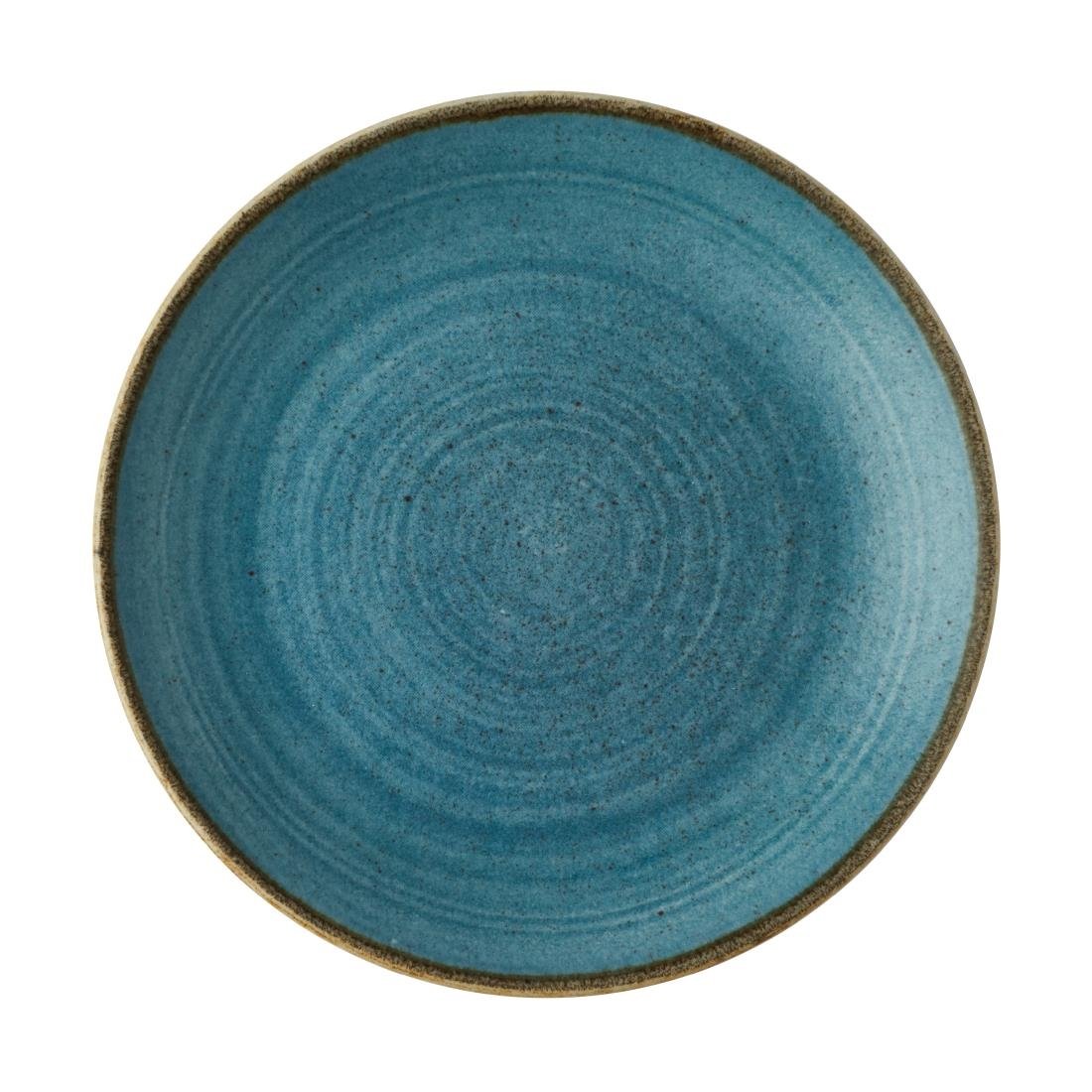 Assiettes rondes Churchill Stonecast Raw Evolve Teal 220mm (Lot de 12)