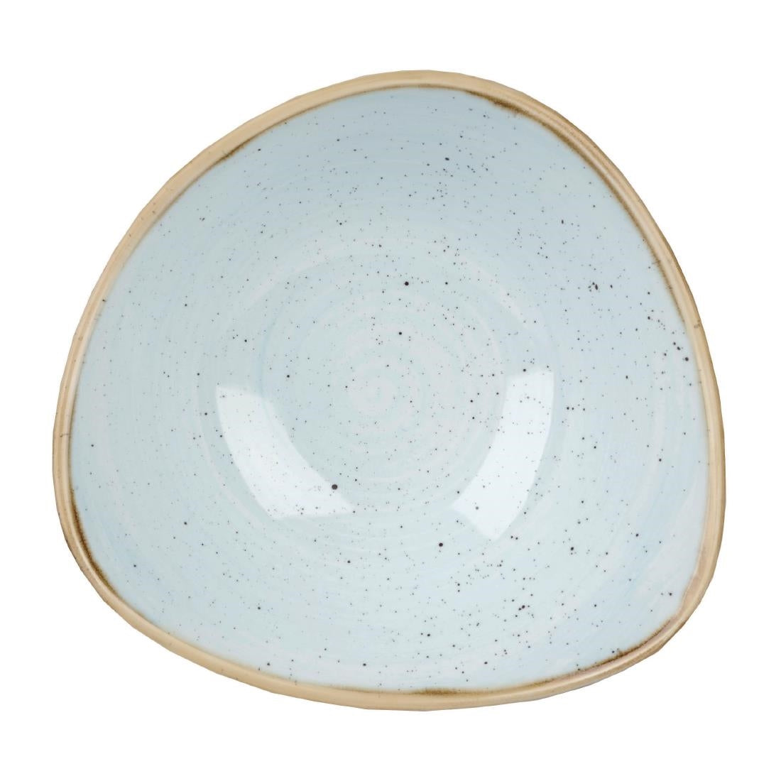 Bols triangulaires Churchill Stonecast Duck Egg Lotus 153mm (Lot de 12)