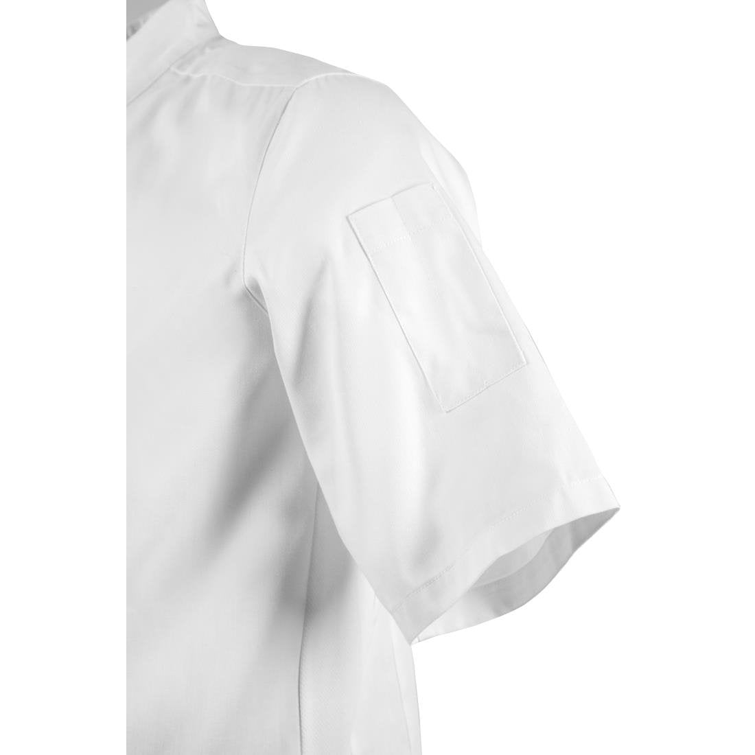 Veste col officier Southside blanche - NISBETS