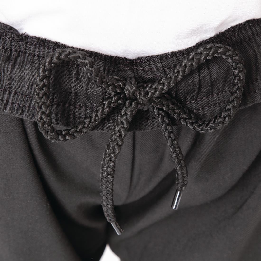 Pantalon de cuisine noir Nisbets Essentials - Taille XS