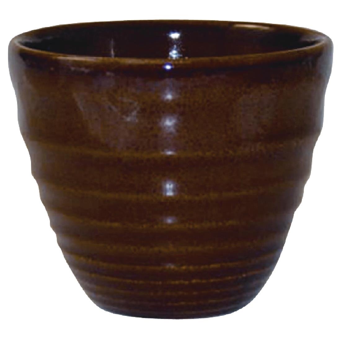 Pots à frites Churchill Bit on the Side Brown 284ml (Lot de 12)