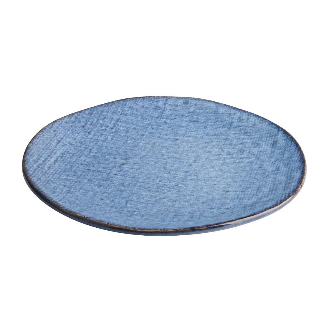 Assiettes plates Olympia Denim Blue 230 mm (lot de 6)