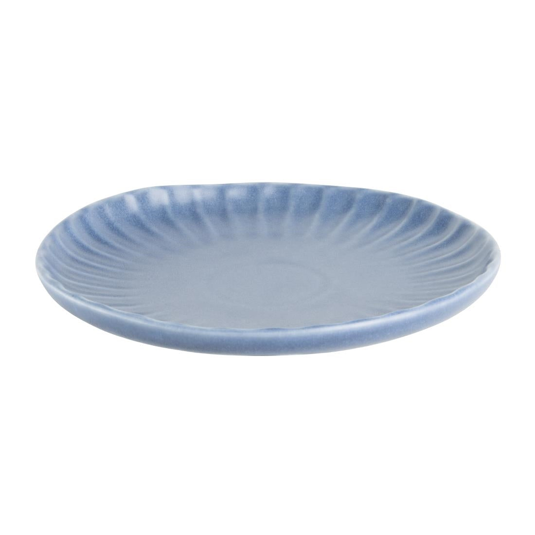 Assiettes plates Olympia Corallite bleues 205 mm (lot de 6)