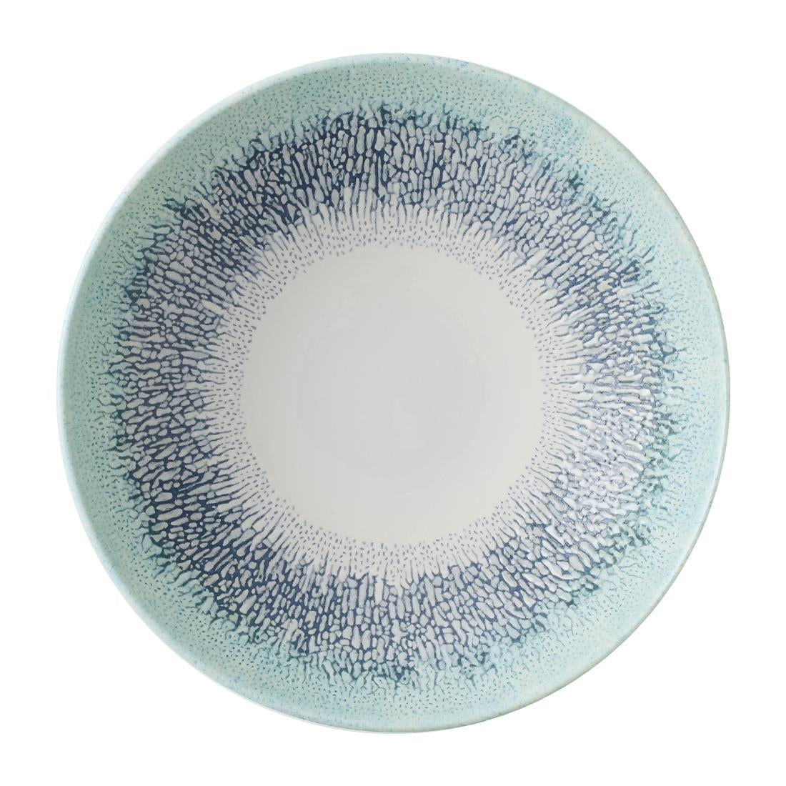 Assiettes coupes rondes Churchill Studio Prints Fusion Blue 182mm (Lot de 12)